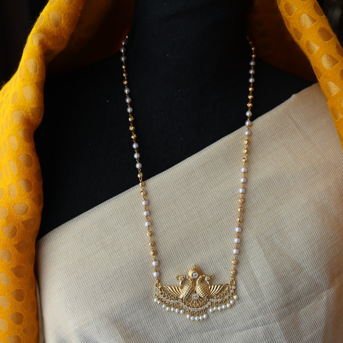 Heritage gold plated padakam necklace HP702