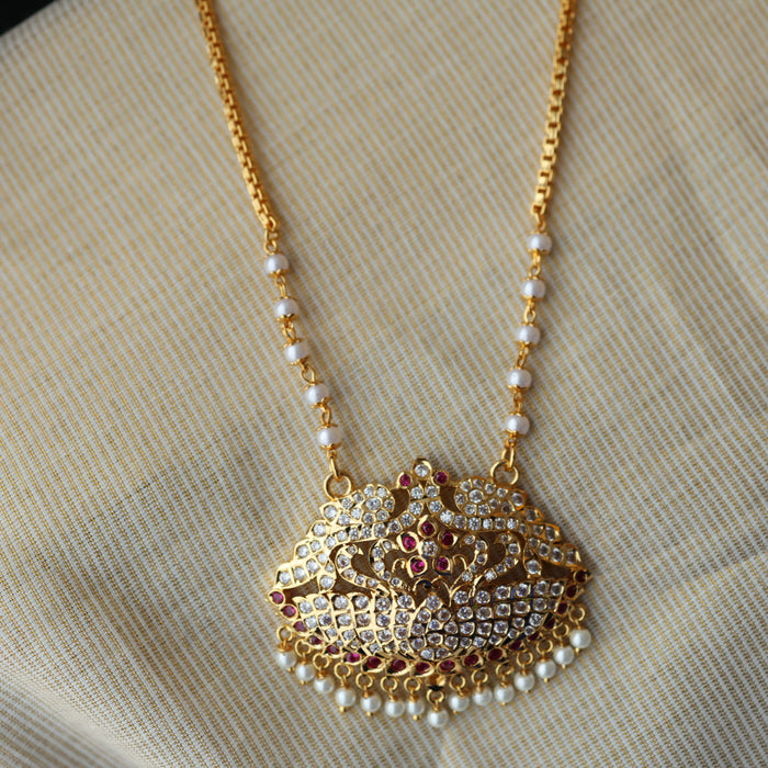 Heritage gold plated padakam necklace HP6800