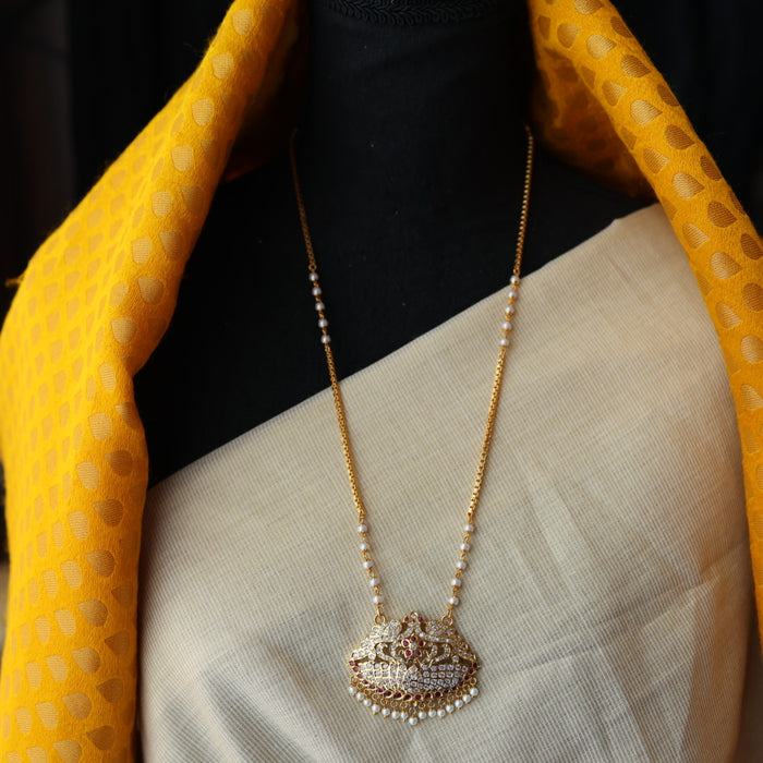 Heritage gold plated padakam necklace HP6800