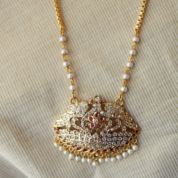Heritage gold plated padakam necklace HP6800