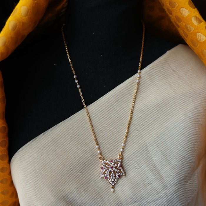 Heritage gold plated padakam chain HP4501