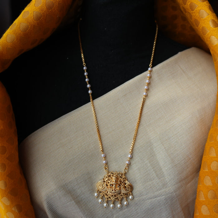 Heritage gold plated padakam necklace HP708