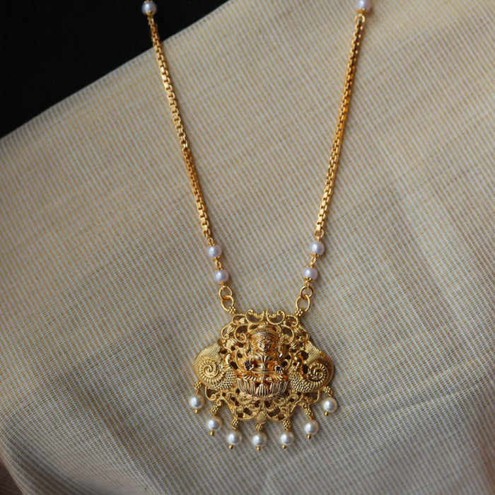 Heritage gold plated padakam necklace HP708