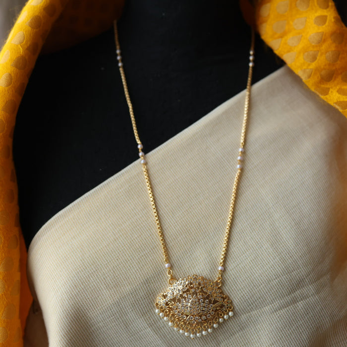 Heritage gold plated padakam necklace HP6965