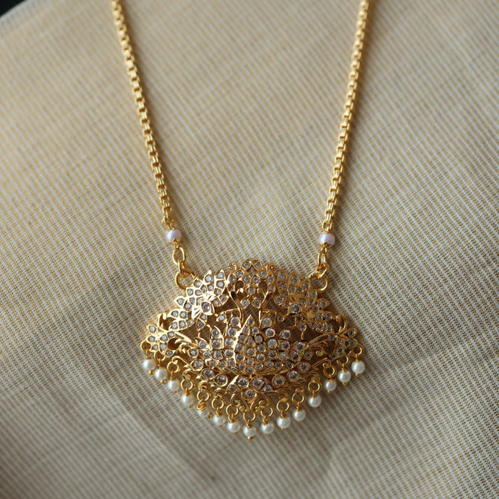 Heritage gold plated padakam necklace HP6965