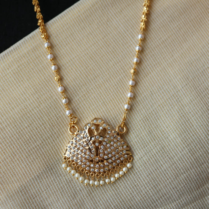 Heritage gold plated padakam necklace HP6978