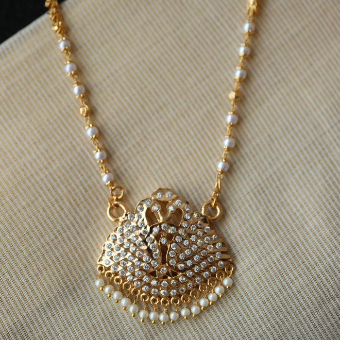 Heritage gold plated padakam necklace HP6978
