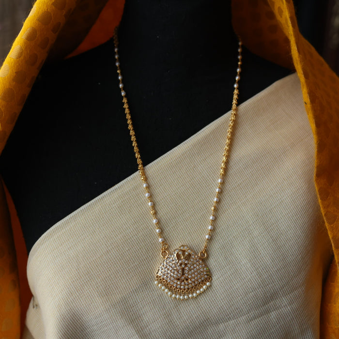 Heritage gold plated padakam necklace HP6978