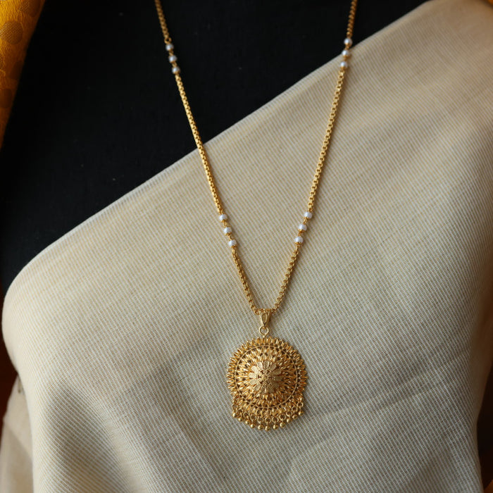 Heritage gold plated padakam necklace HP6976