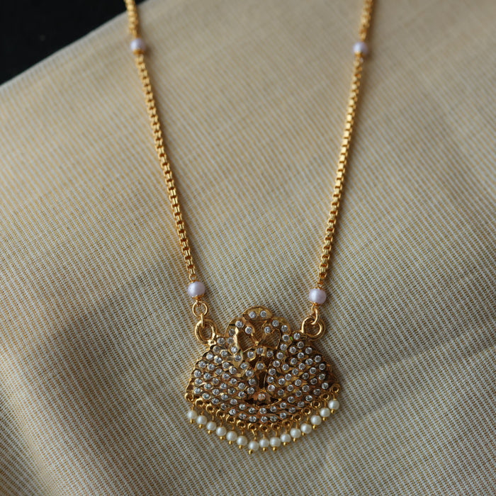 Heritage gold plated padakam necklace HP6977