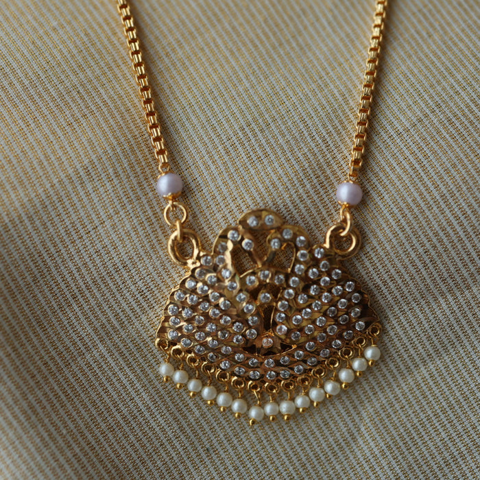 Heritage gold plated padakam necklace HP6977