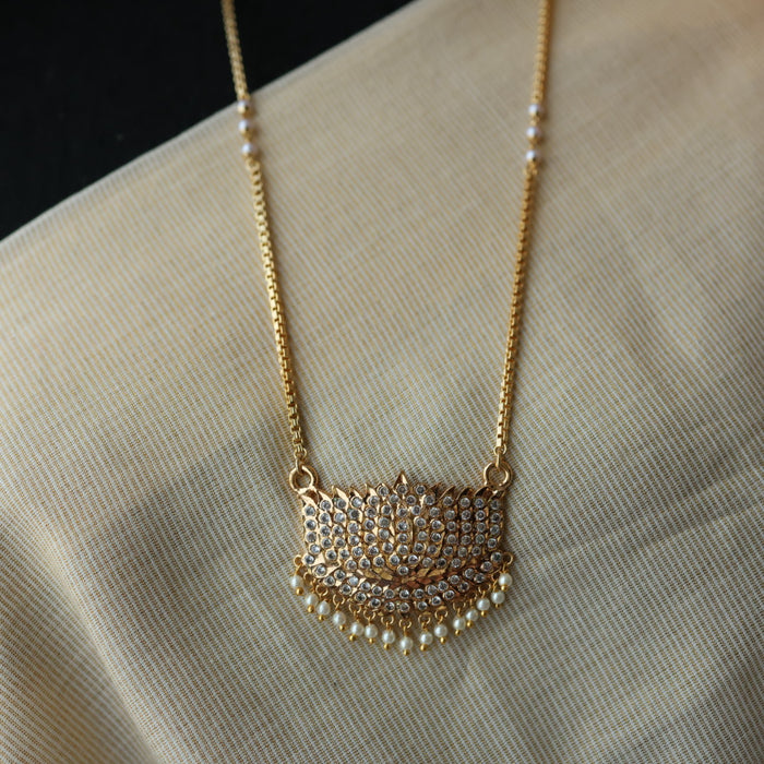 Heritage gold plated padakam necklace HP6923