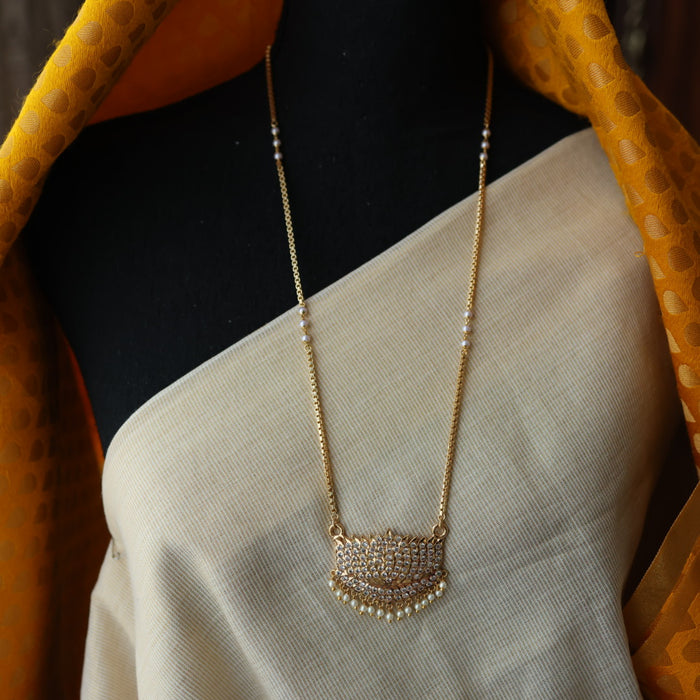 Heritage gold plated padakam necklace HP6923