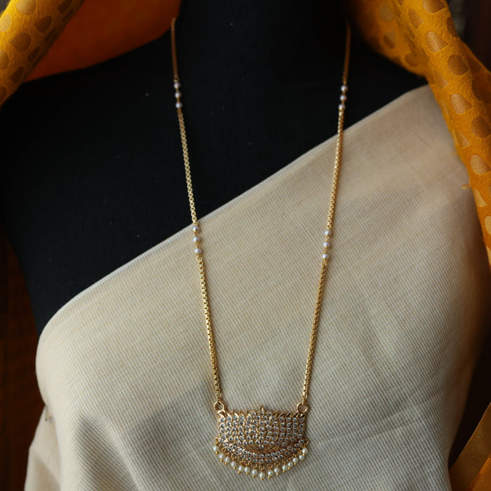 Heritage gold plated padakam necklace HP6923