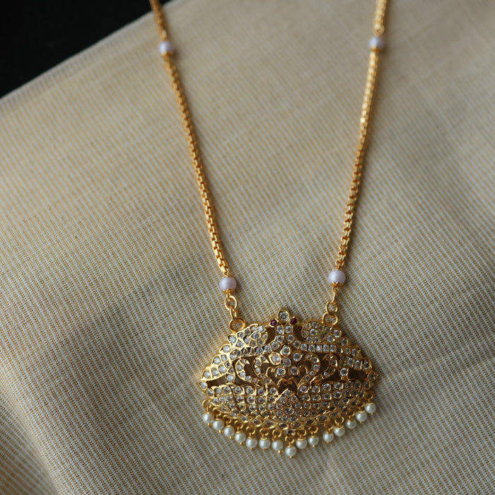 Heritage gold plated padakam necklace HP6933