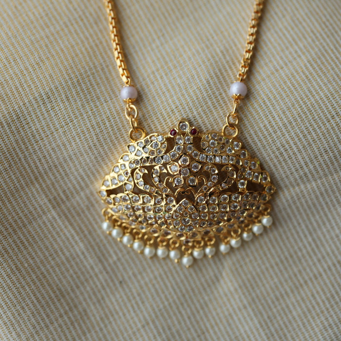 Heritage gold plated padakam necklace HP6933