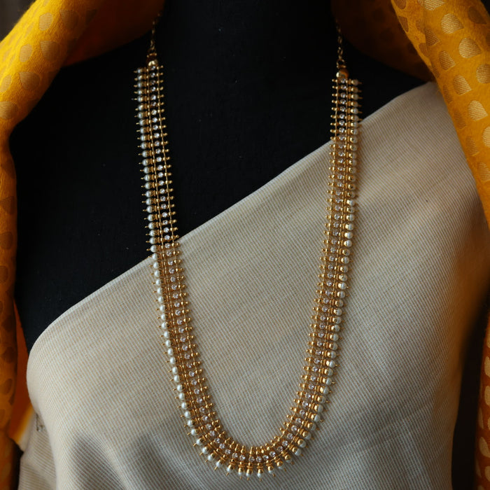 Heritage gold plated long necklace HL0028
