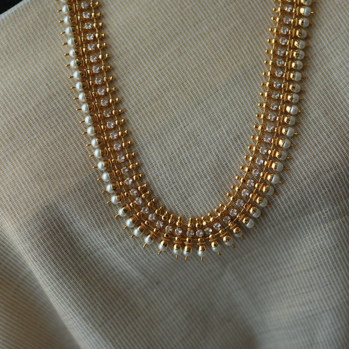 Heritage gold plated long necklace HL0028