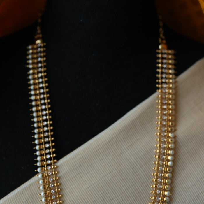 Heritage gold plated long necklace HL0028