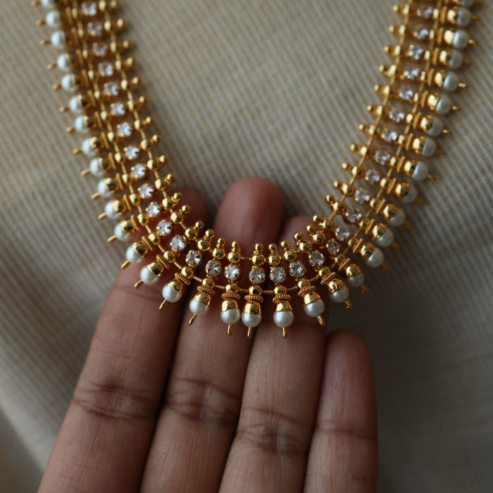 Heritage gold plated long necklace HL0028