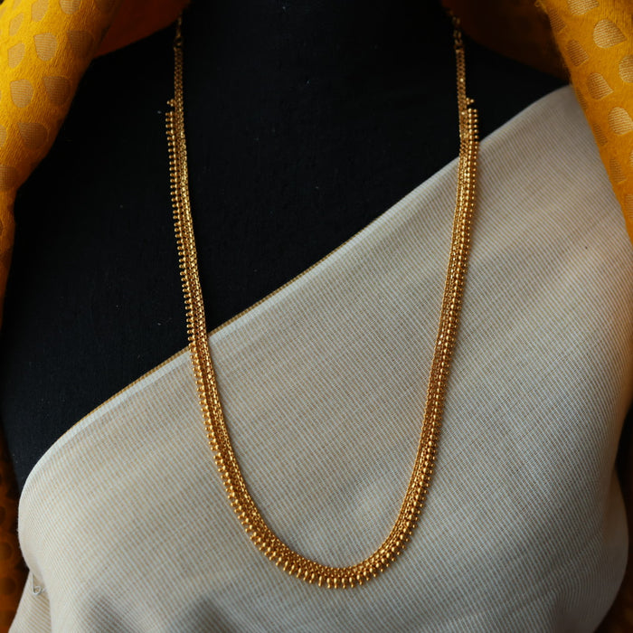 Heritage gold plated plain stone waistchain HW1047