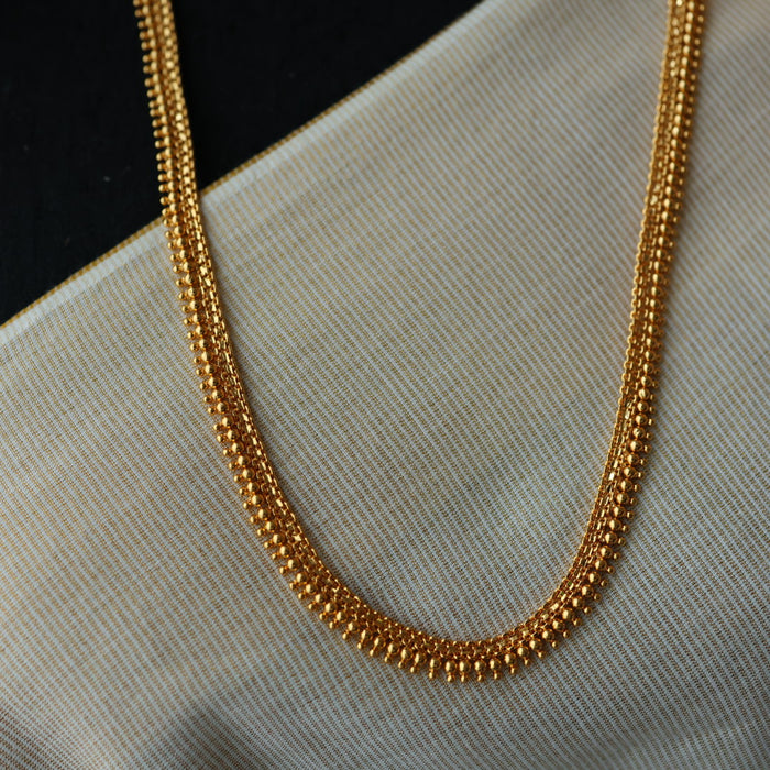 Heritage gold plated long necklace HL345