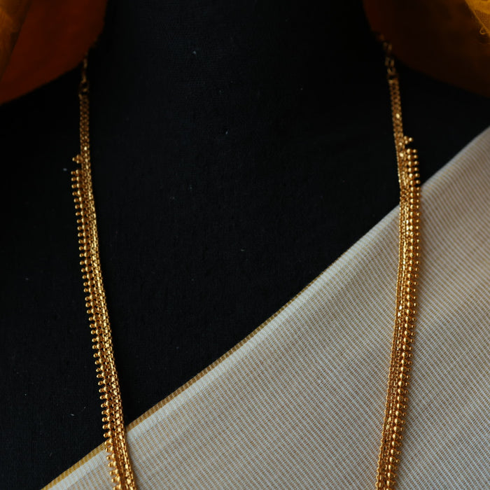 Heritage gold plated long necklace HL345