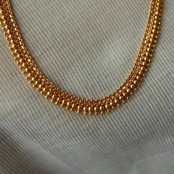 Heritage gold plated plain stone waistchain HW1047