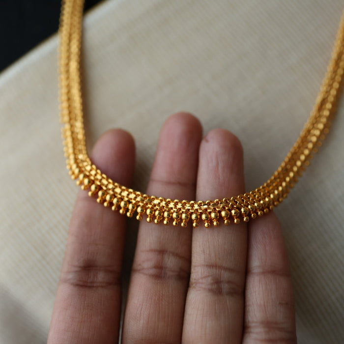 Heritage gold plated plain stone waistchain HW1047