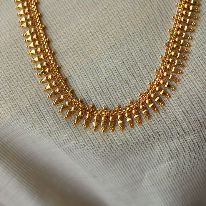 Heritage gold plated long necklace HL356