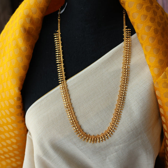 Heritage gold plated long necklace HL356