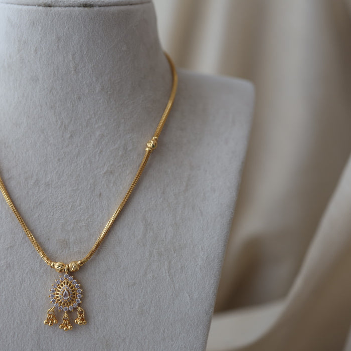 Heritage gold plated pendant chain HPC00131
