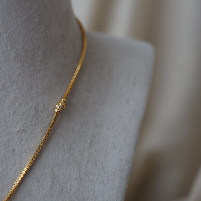 Heritage gold plated pendant chain HPC00131