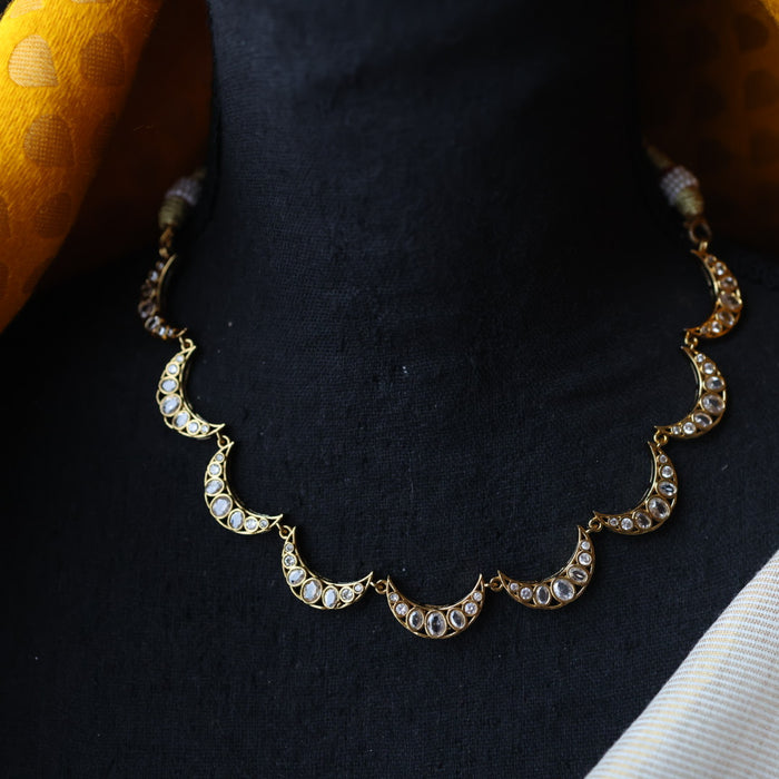 Antique simple short necklace and earrings TTS4346