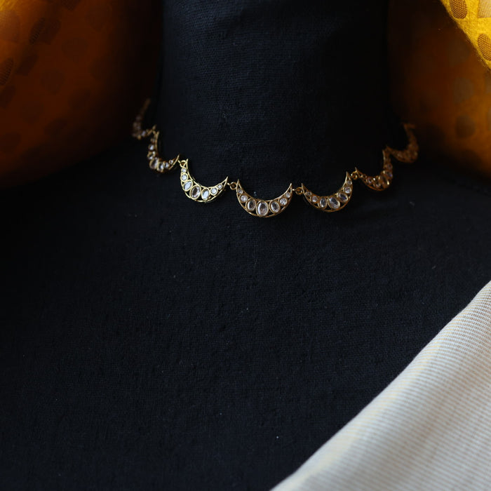 Antique simple short necklace and earrings TTS4346