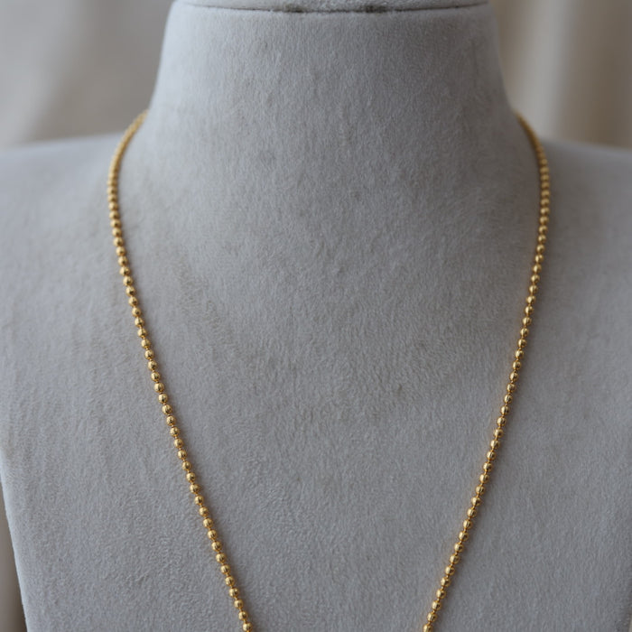 Heritage gold plated pendant long chain HC1623