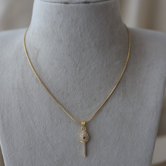 Heritage gold plated OM pendant chain HC1723