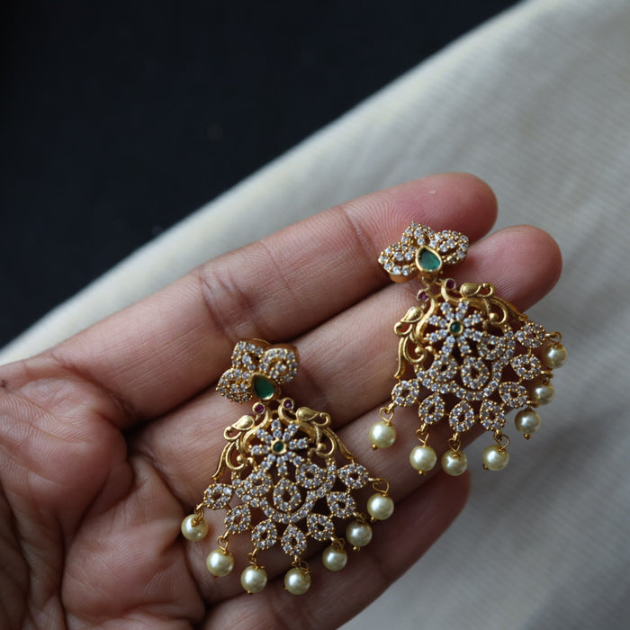 Antique simple short necklace and earrings TTS4322