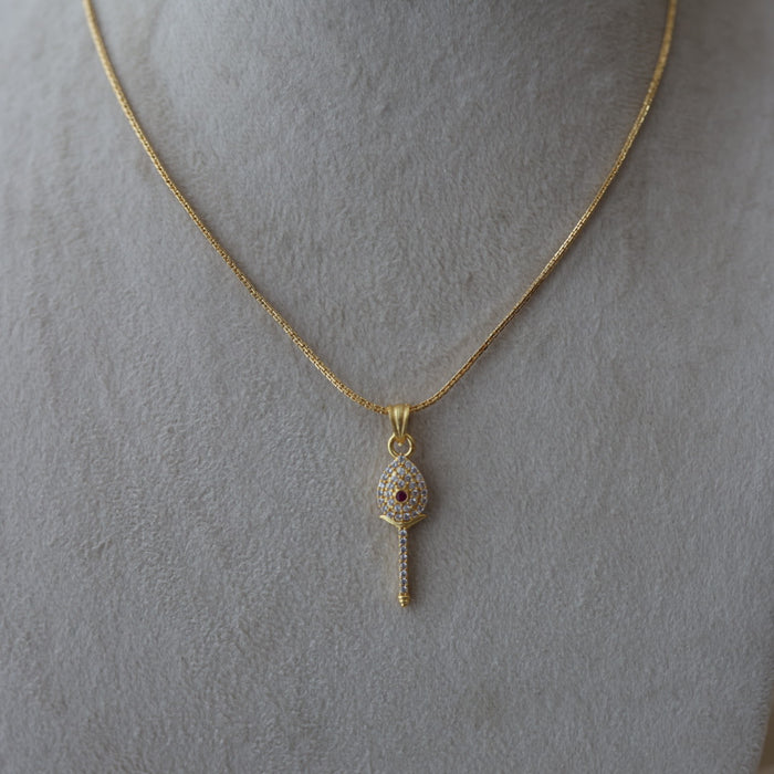 Heritage gold plated OM pendant chain HC1723