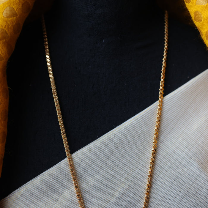 Heritage gold plated padakam long necklace HP0076