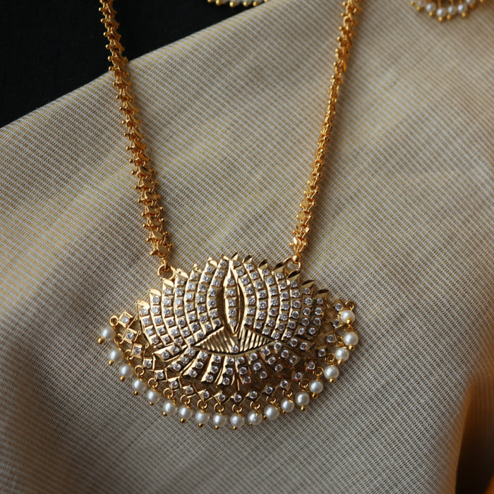 Heritage gold plated padakam necklace HP235