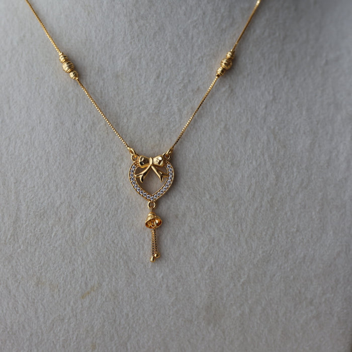 Heritage gold plated simple short chain H711