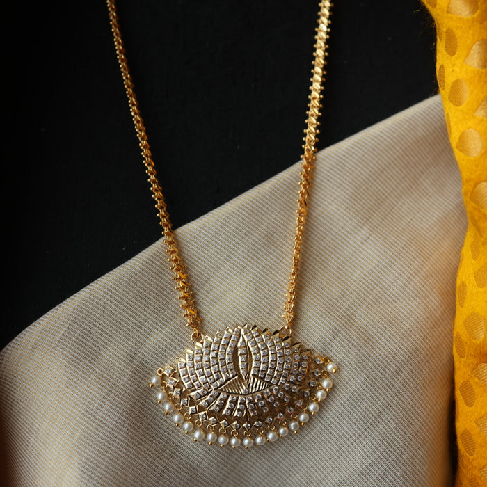 Heritage gold plated padakam necklace HP235