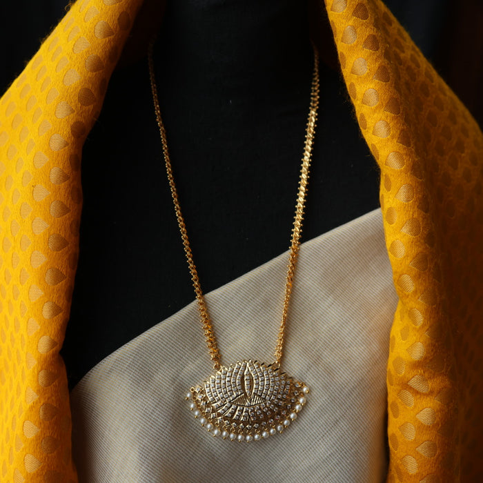 Heritage gold plated padakam necklace HP235