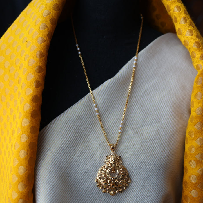 Heritage gold plated padakam necklace HP236