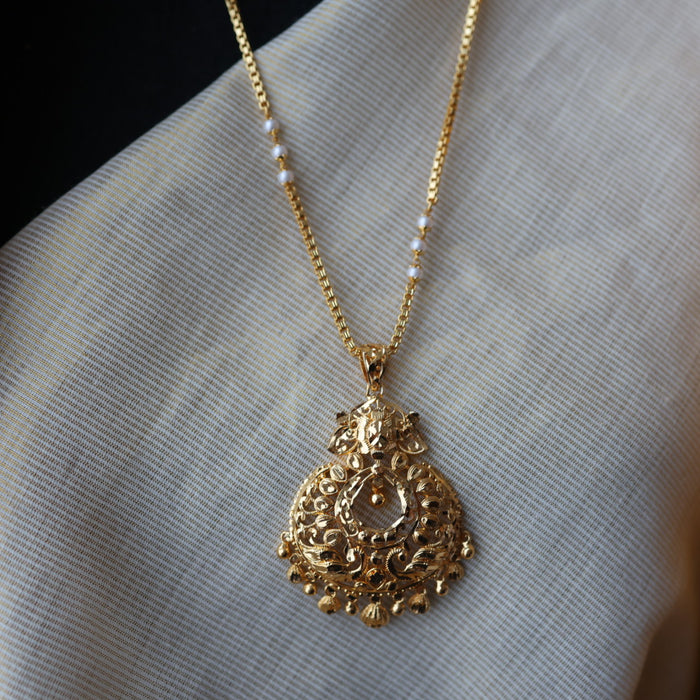 Heritage gold plated padakam necklace HP236