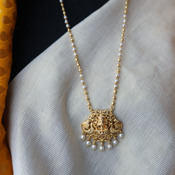 Heritage gold plated padakam necklace HP239