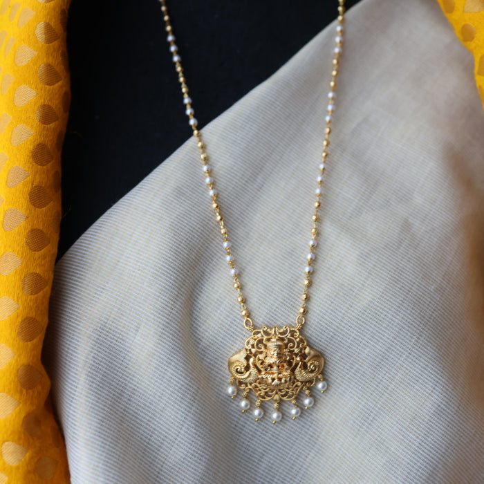 Heritage gold plated padakam necklace HP239