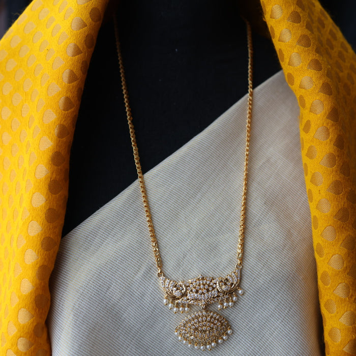 Heritage gold plated padakam necklace HP289
