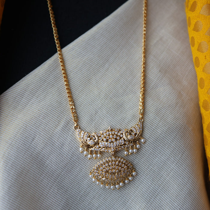 Heritage gold plated padakam necklace HP289